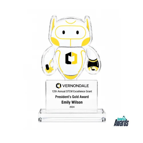Pioneer Acrylic Robot Award – Leadership Recognition Trophy
