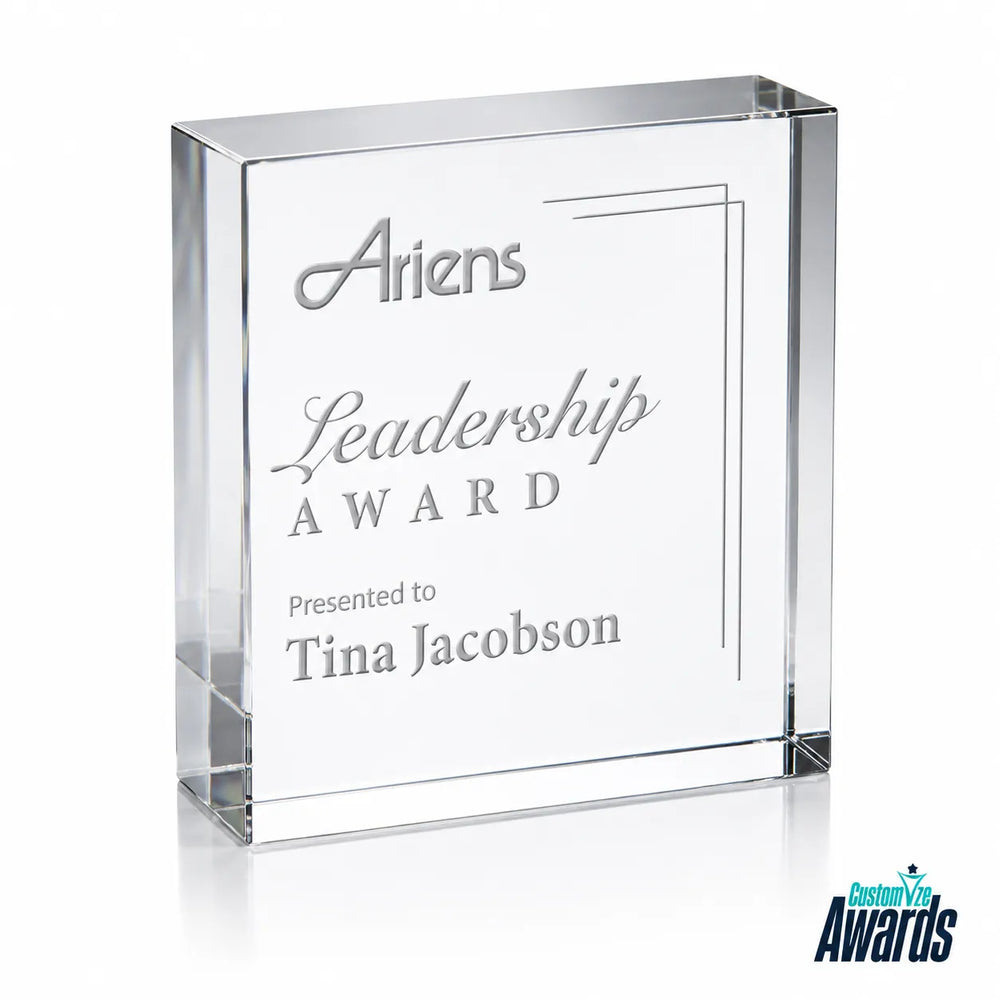 Legacy Crystal | Personalized Crystal Award for Corporate Achievement