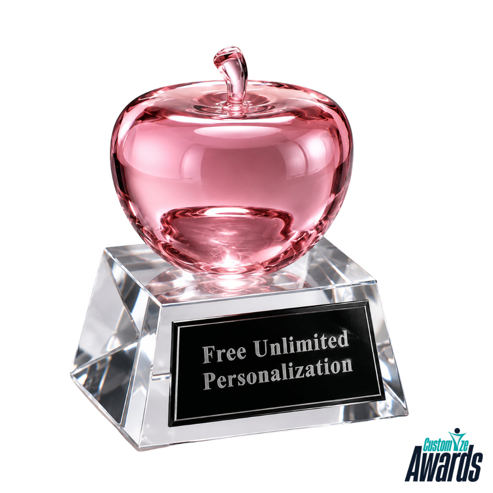 Legacy Apple  Personalized Engraved Crystal Award main 