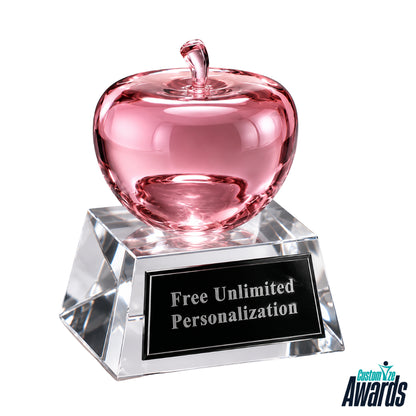 Apple Héritage | Trophée en cristal gravé personnalisé