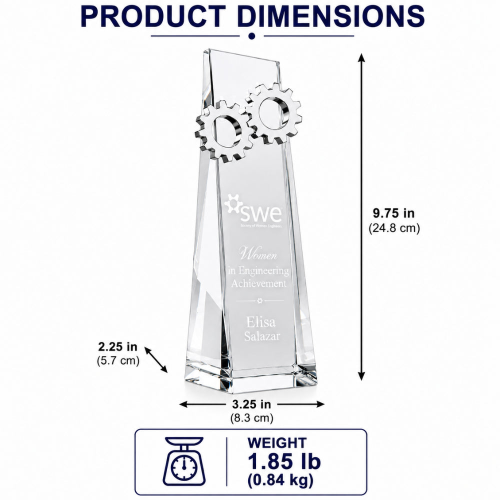 Legacy Gear | Engineering Excellence Crystal Award