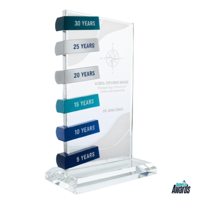 Milestone Tablet Award plaque