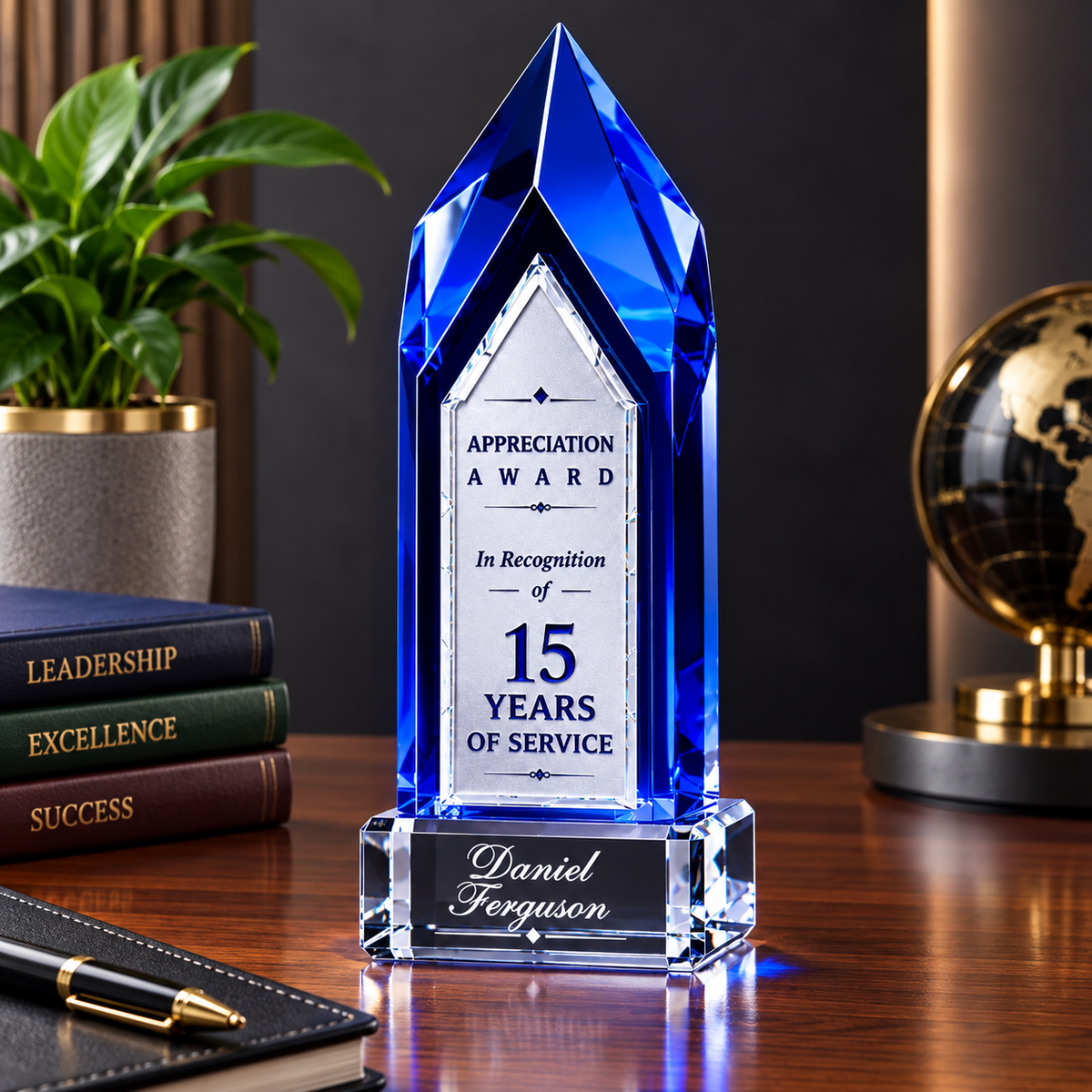 Monolith Indigo  Engraved Recognition Award lifestyle 