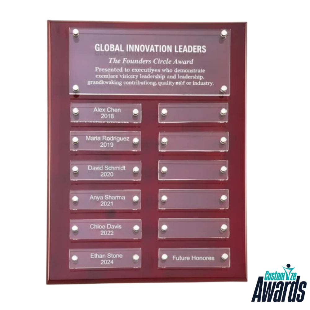 Obsidian Float | Custom Recognition Plaque