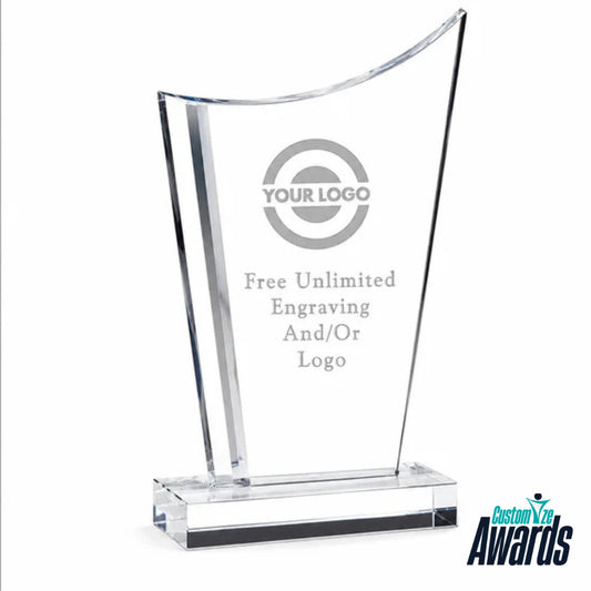 Optical Flame Crystal  Personalized Engraved Recognition Award main 