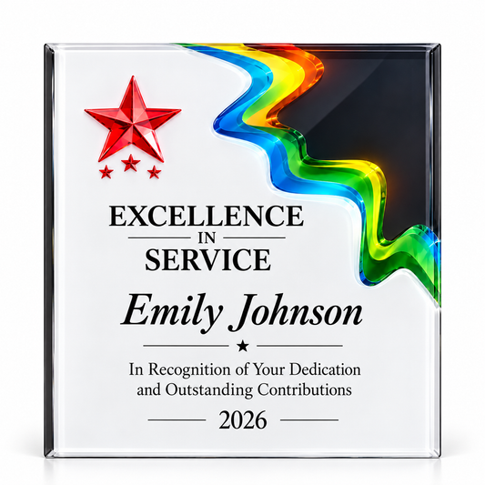 Partnership Horizon | Custom Wood Partner Recognition Plaque