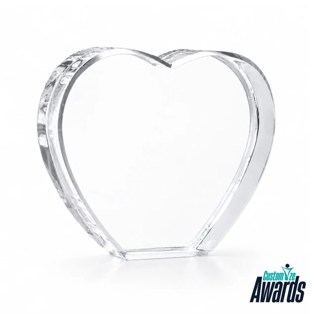 PersonalizedCrystalHeartAwardPlaquewithoutengraving