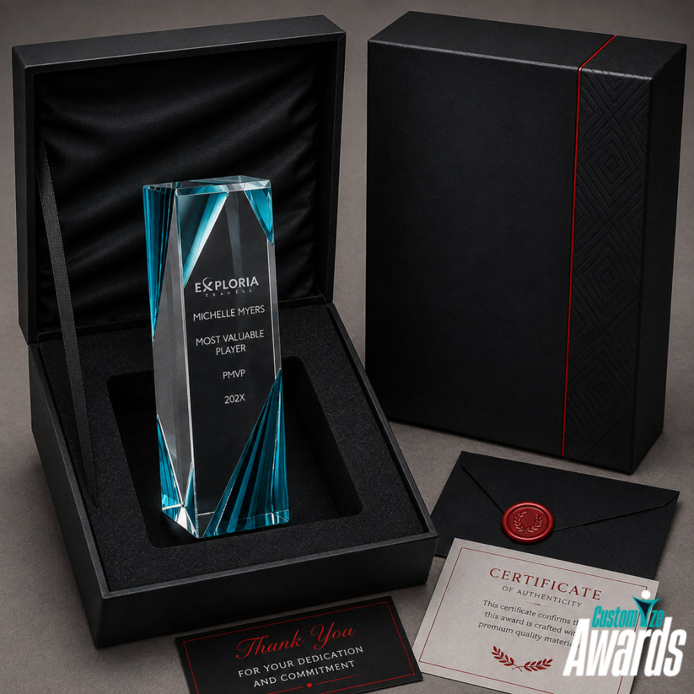 PersonalizedCrystalTowerAwardTrophypakaging