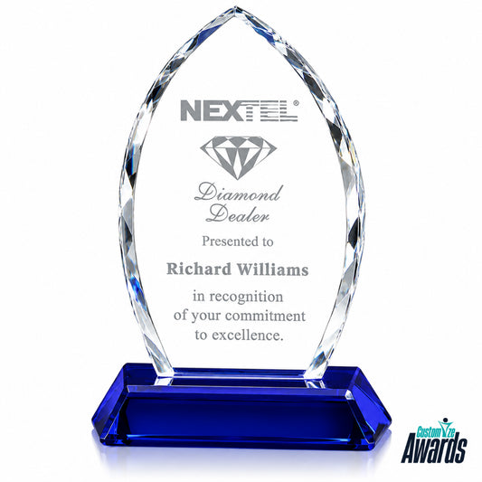 Personalized Cool Elliptic Crystal  Engraved Recognition Award main 