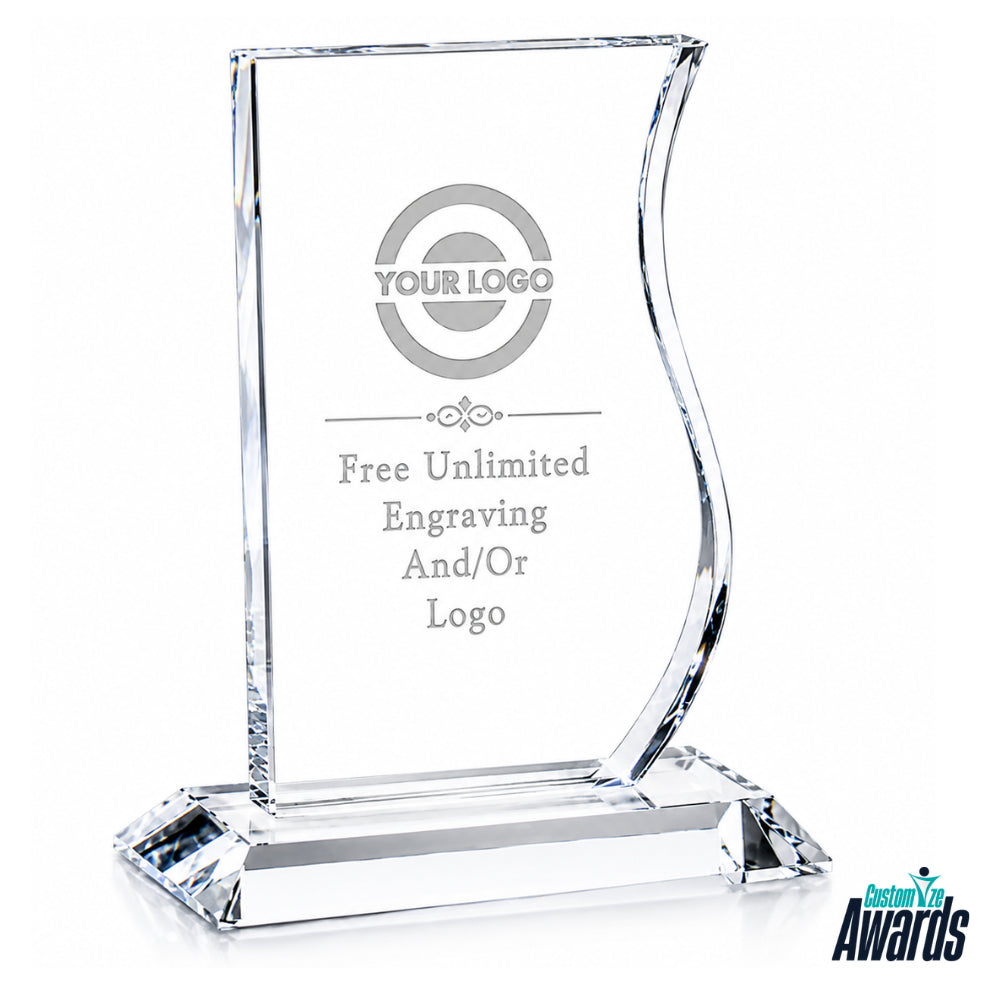 Personalized Engraved Crystal  Recognition Crystal Award main 