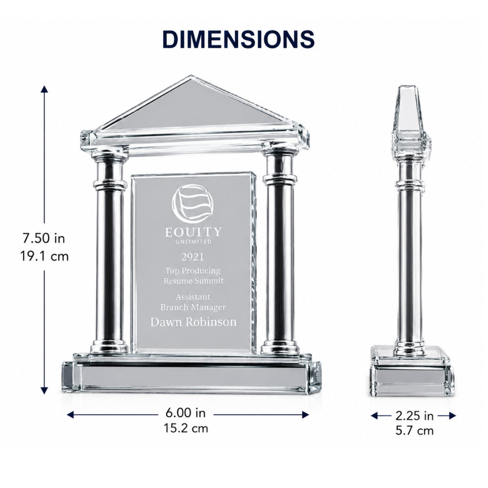 Pillar Crystal | Excellence Achievement Award