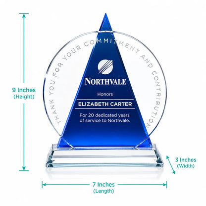 Pinnacle Optical Crystal Award | Corporate Excellence Trophy