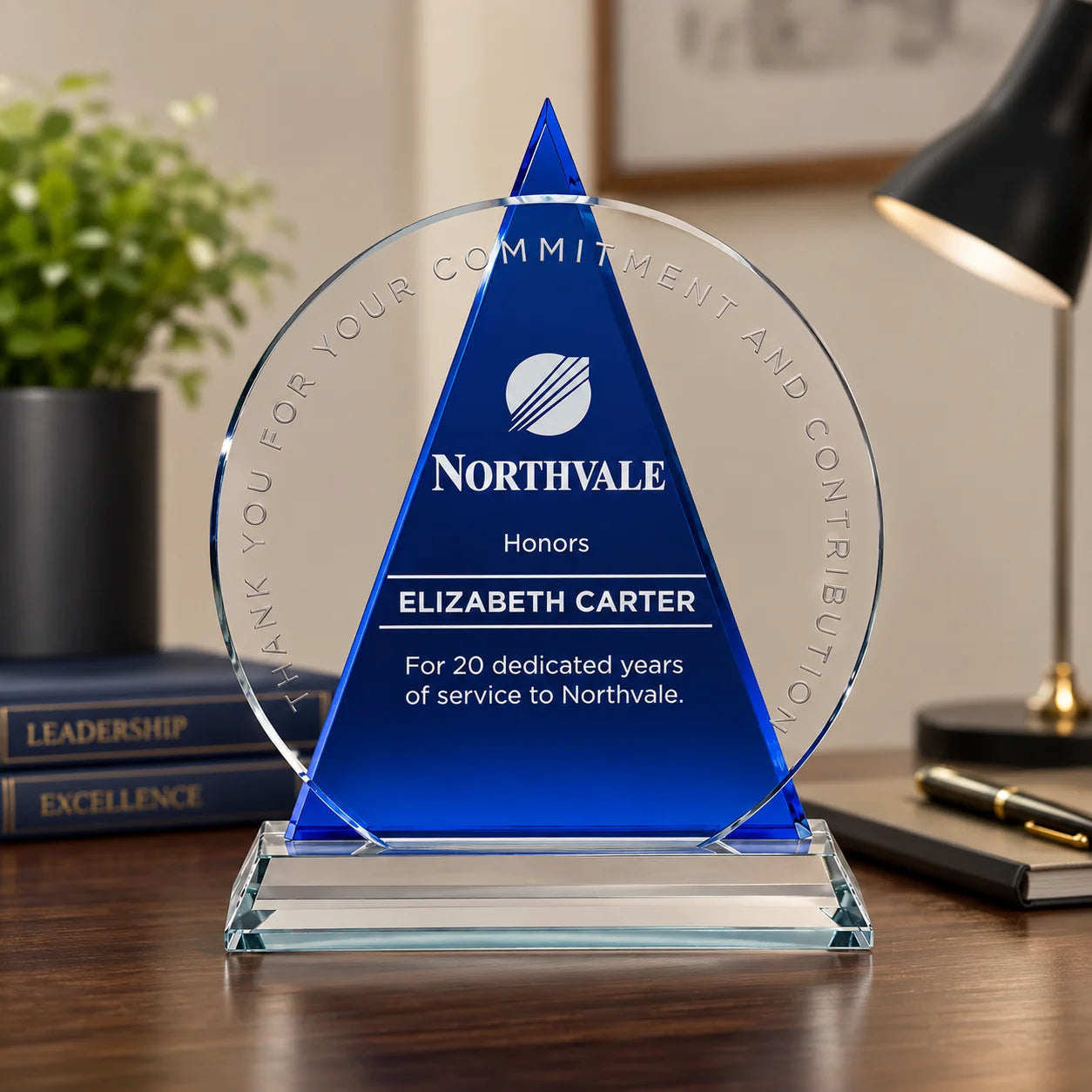 Pinnacle Optical Crystal Award | Corporate Excellence Trophy