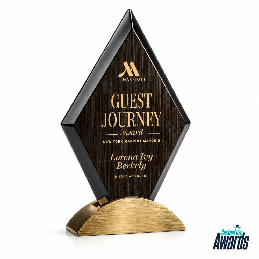 Pinnacle Wood | Corporate Recognition Wood Award Trophy