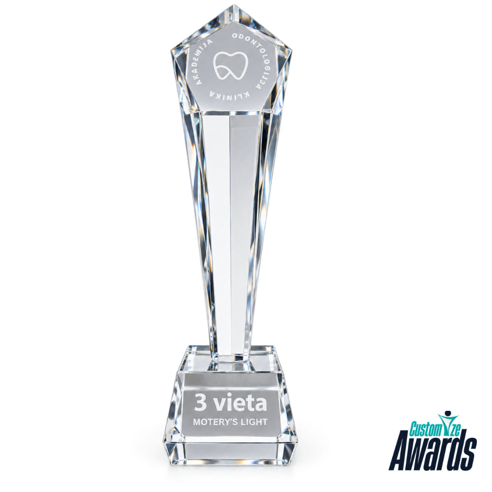 Pinnacle Crystal | Outstanding Engraved Achievement Award