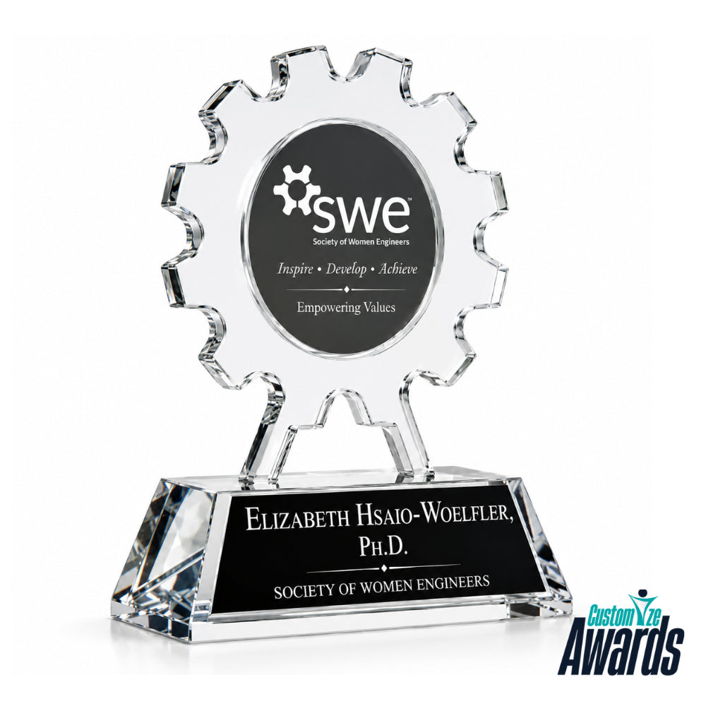 Precision Gear | Engineering Excellence Crystal Award