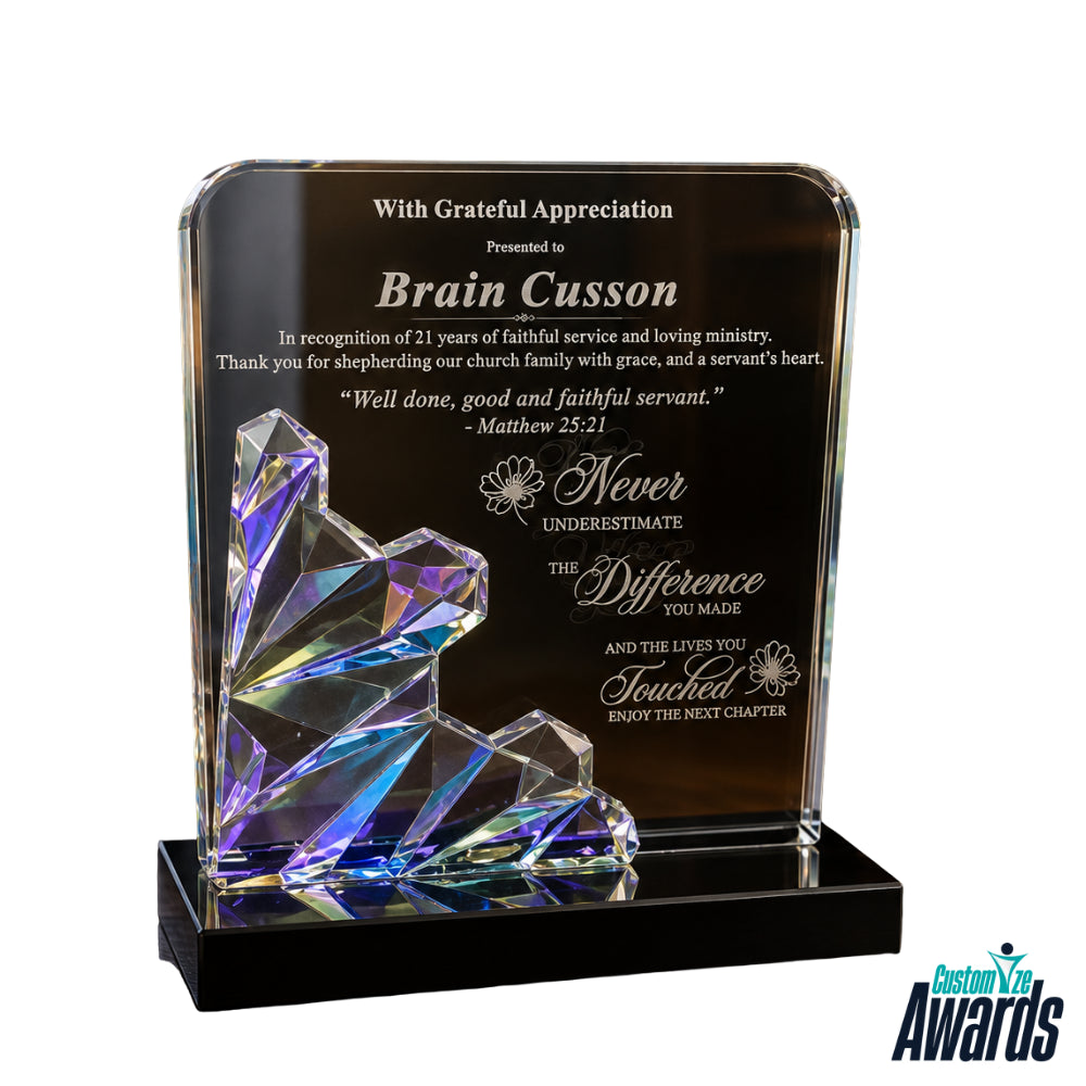 Distinctive Prism | Custom Employee Appreciation Crystal Award