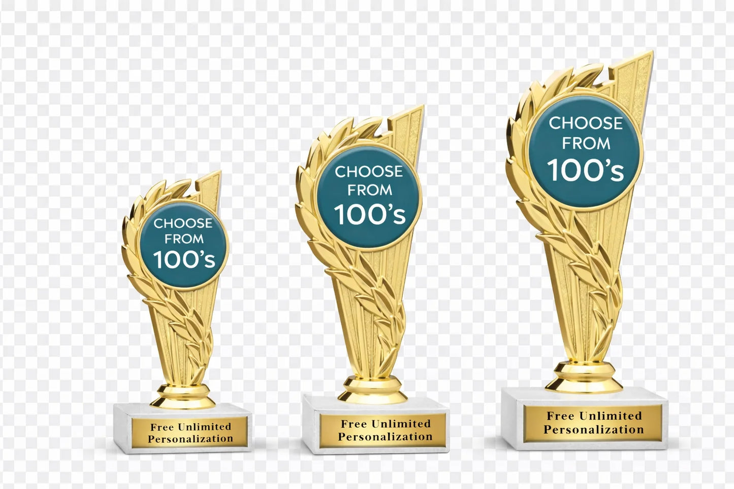 Rising Wreath Insert Trophy