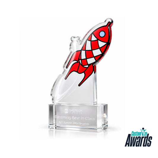 Rocket Ascent | Custom Hospitality Achievement Acrylic Award