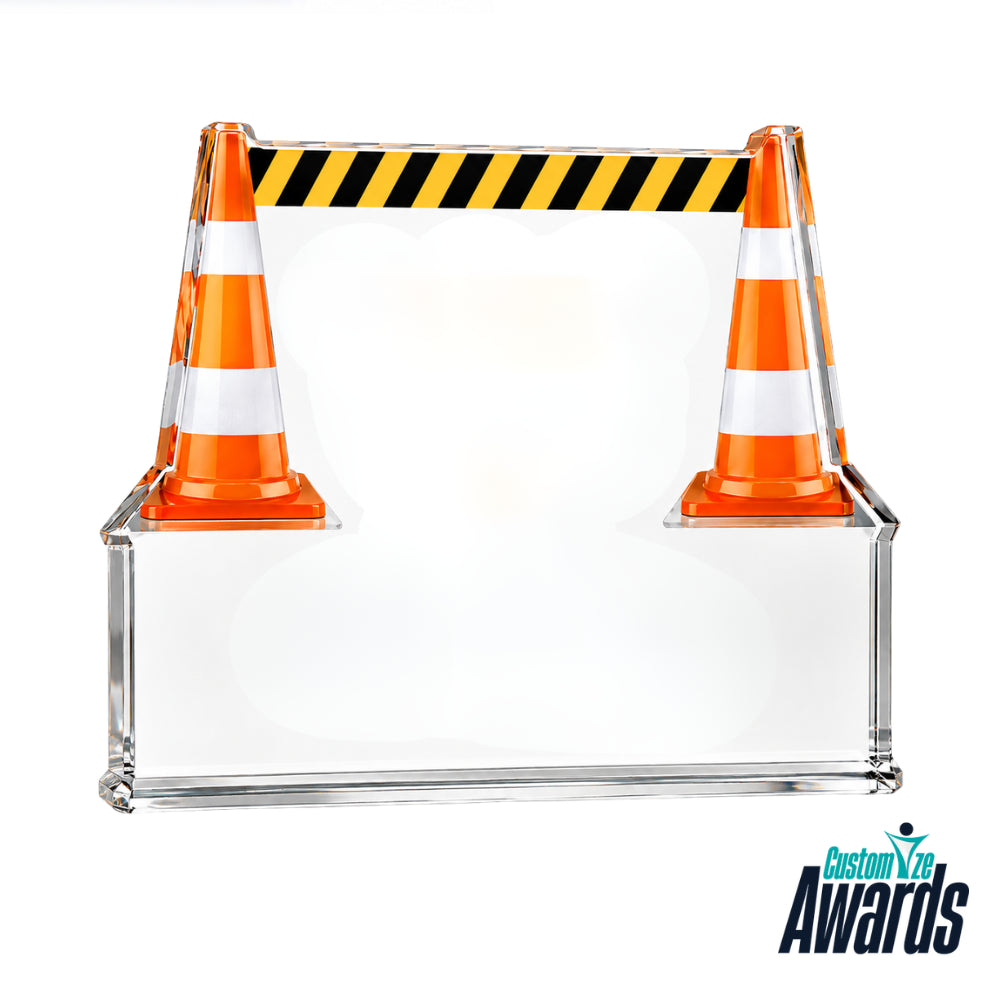 Safety Spotlight  Workplace Achievement Crystal Award without engraving 