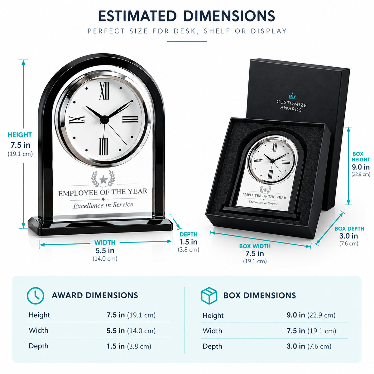 Sales Arch | Custom Top Sales Achievement Clock Award