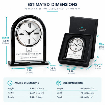 Sales Arch | Custom Top Sales Achievement Clock Award
