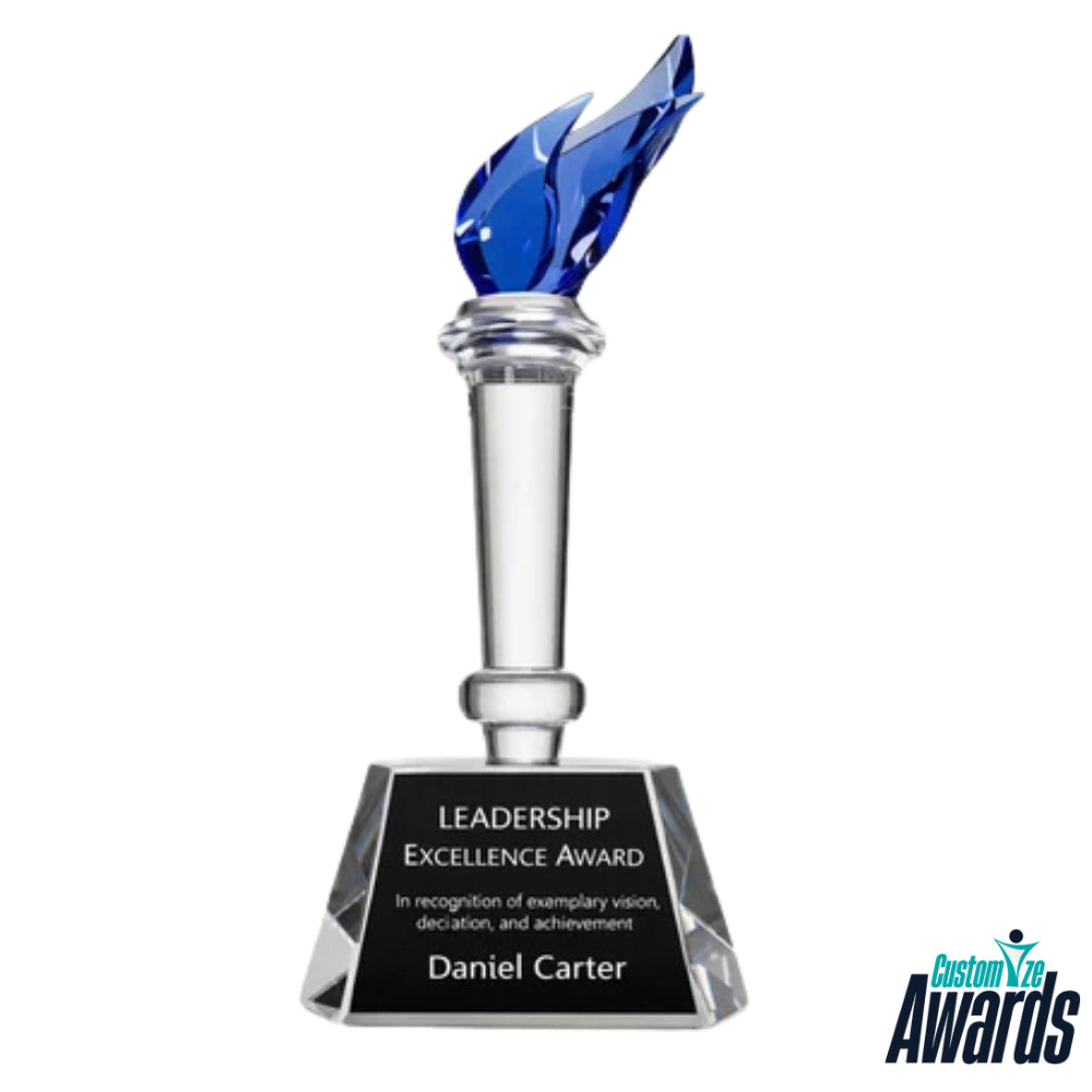 Sapphire Flame | Personalized Engraved Leadership  Award