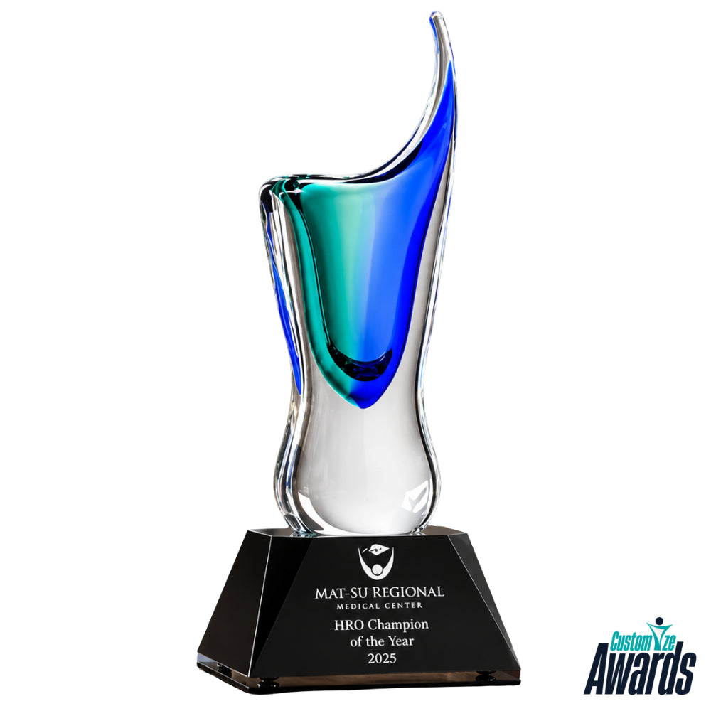 Sapphire Glass | Milestone Recognition Trophy