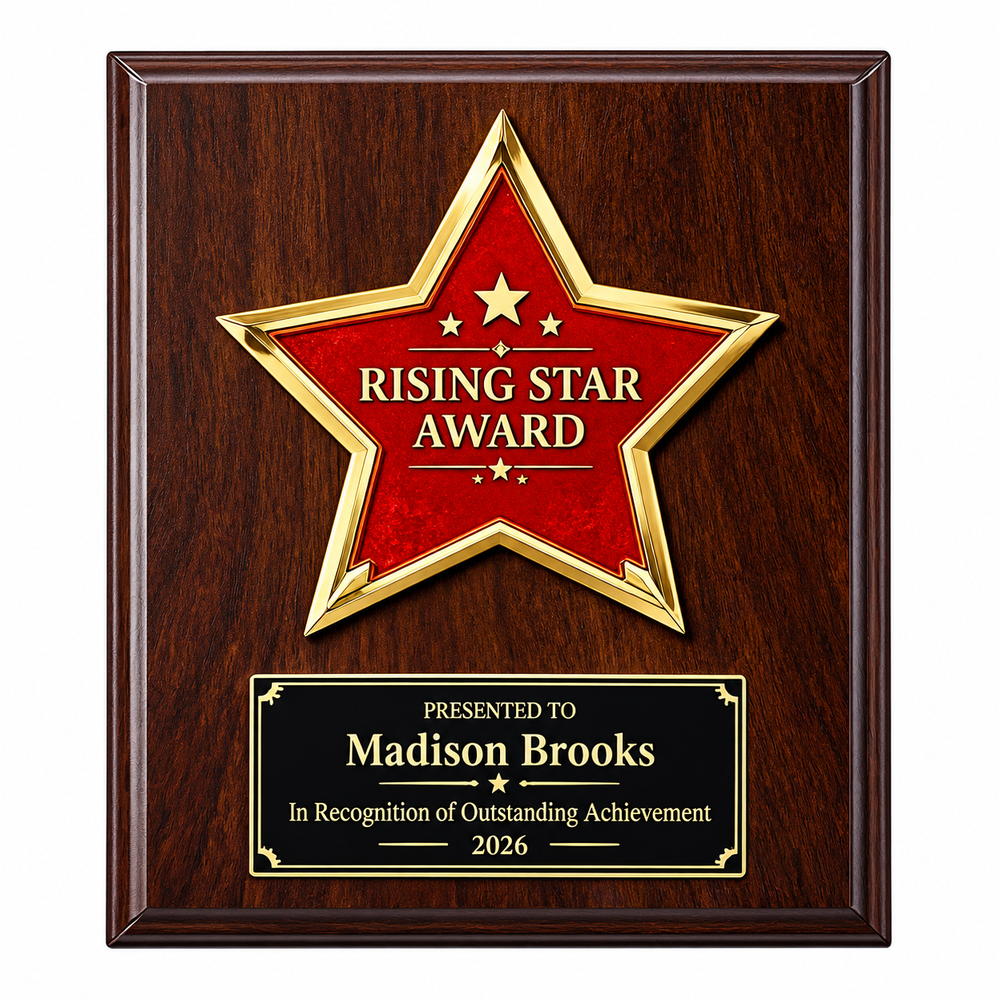 Scholarly Influence | Custom Wood Teacher Award