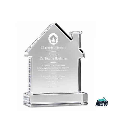 Summit House | Real Estate Personalized Crystal Award