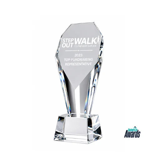 Summit Faceted | Sales Excellence Crystal Award