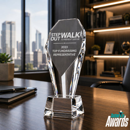 Summit Faceted | Sales Excellence Crystal Award