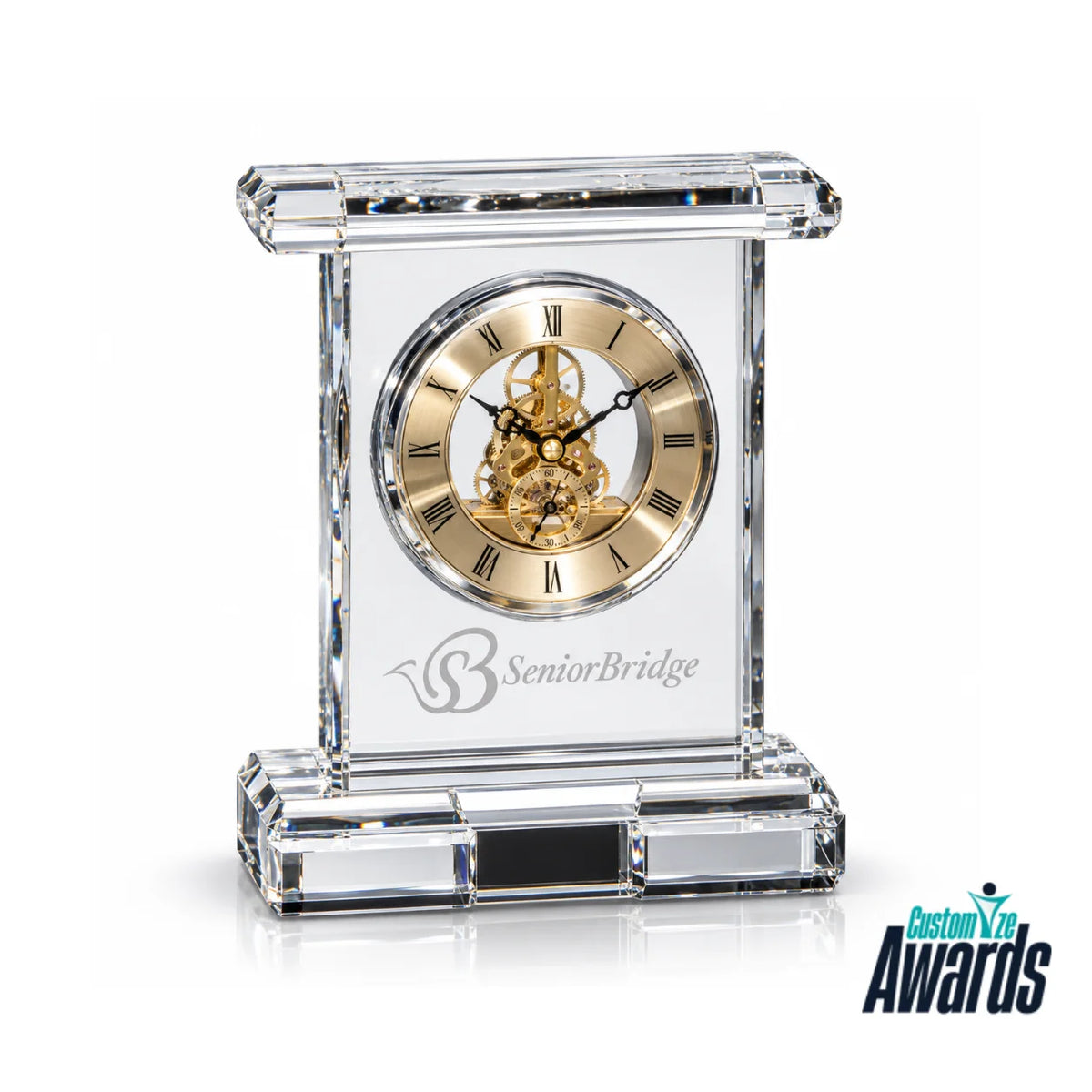 Timeless Legacy | Executive Crystal Clock Recognition Award