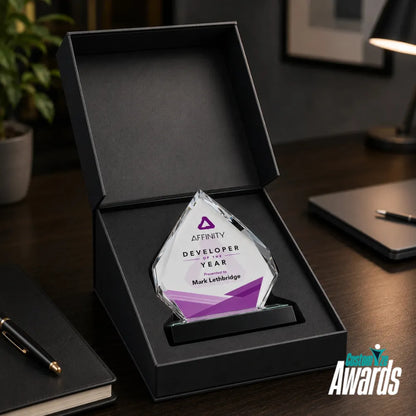 Vertex Prestige | Trophée en cristal gravé sur mesure