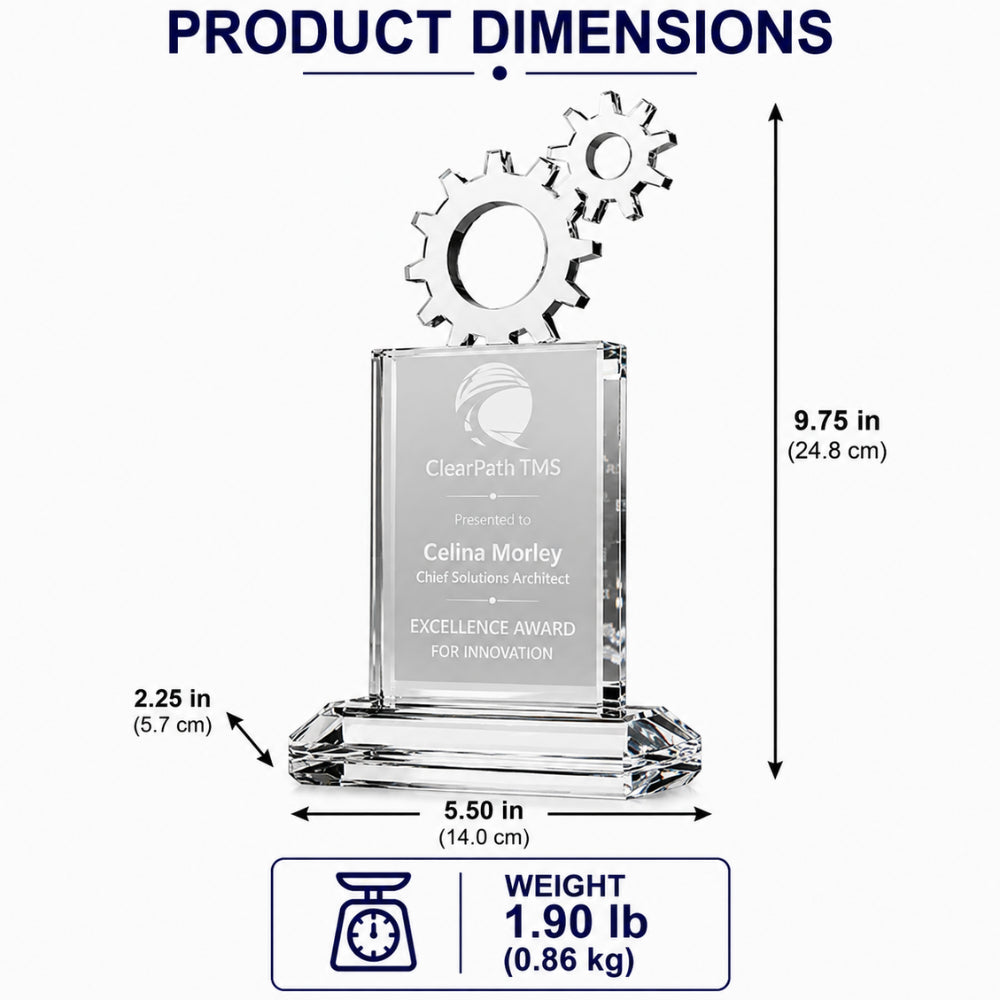 Vertex Gear | Milestone Achievement Crystal Award
