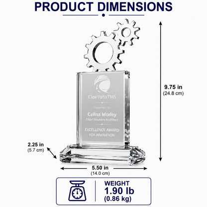 Vertex Gear | Trophée en cristal pour jalon