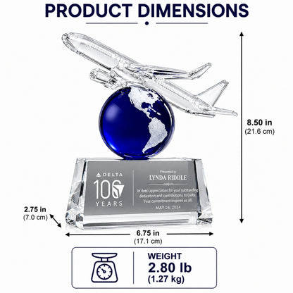 Voyager Air | Aviation Milestone Crystal Award