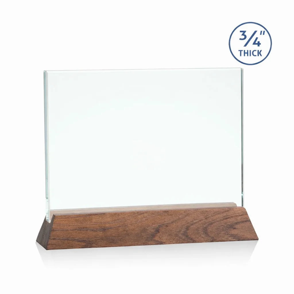 Walkerton Jade & Walnut Horizontal plaque Award