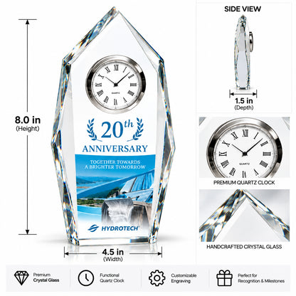 Anniversary Duo | 20th Anniversary Crystal Clock Award