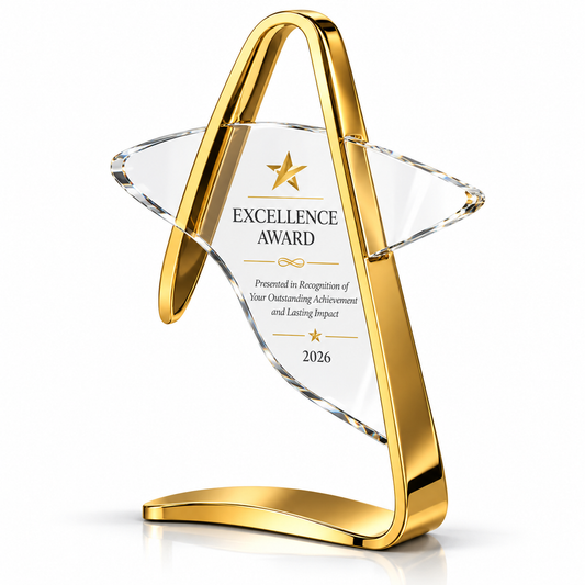 Golden Arc | Excellence Achievement Crystal Award