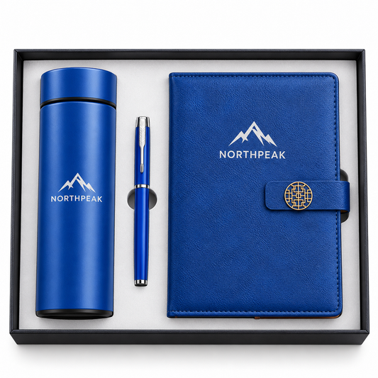Azure Executive | Customized Blue Corporate Gift Set