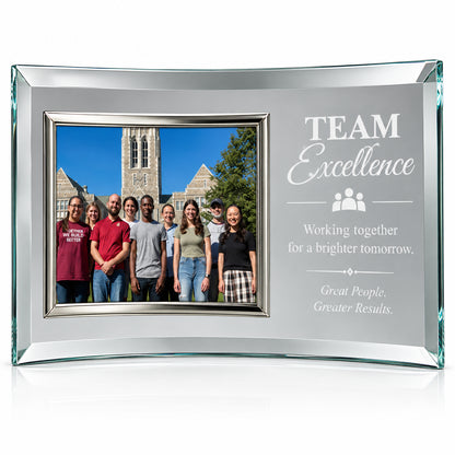 Curved Crystal | Personalized Corporate Recognition Award