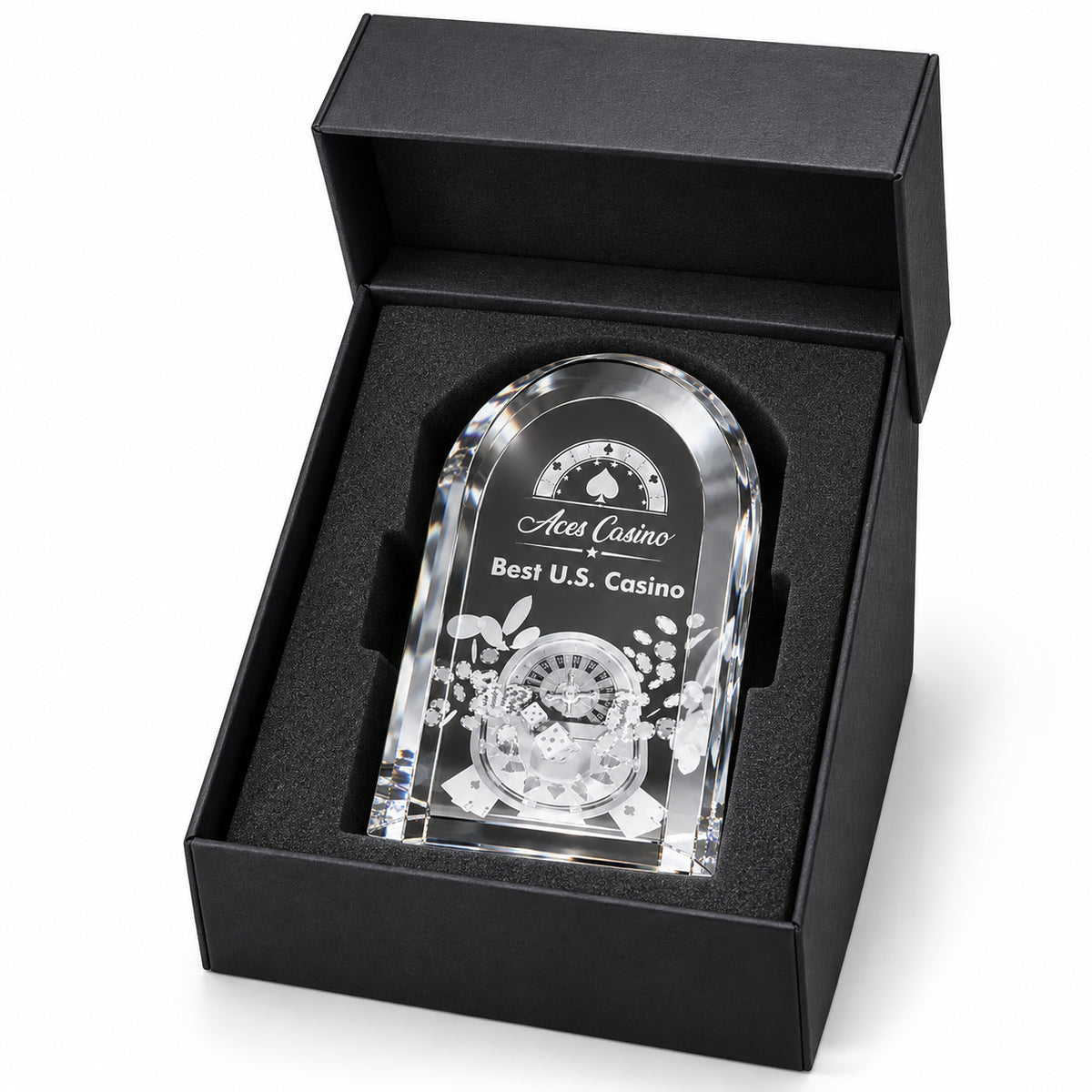 Casino Prestige | Custom Casino Recognition Crystal Award