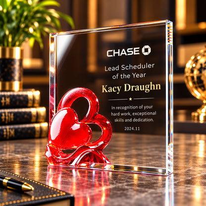 Effortful Ascent | Custom Crystal Employee Recognition Award