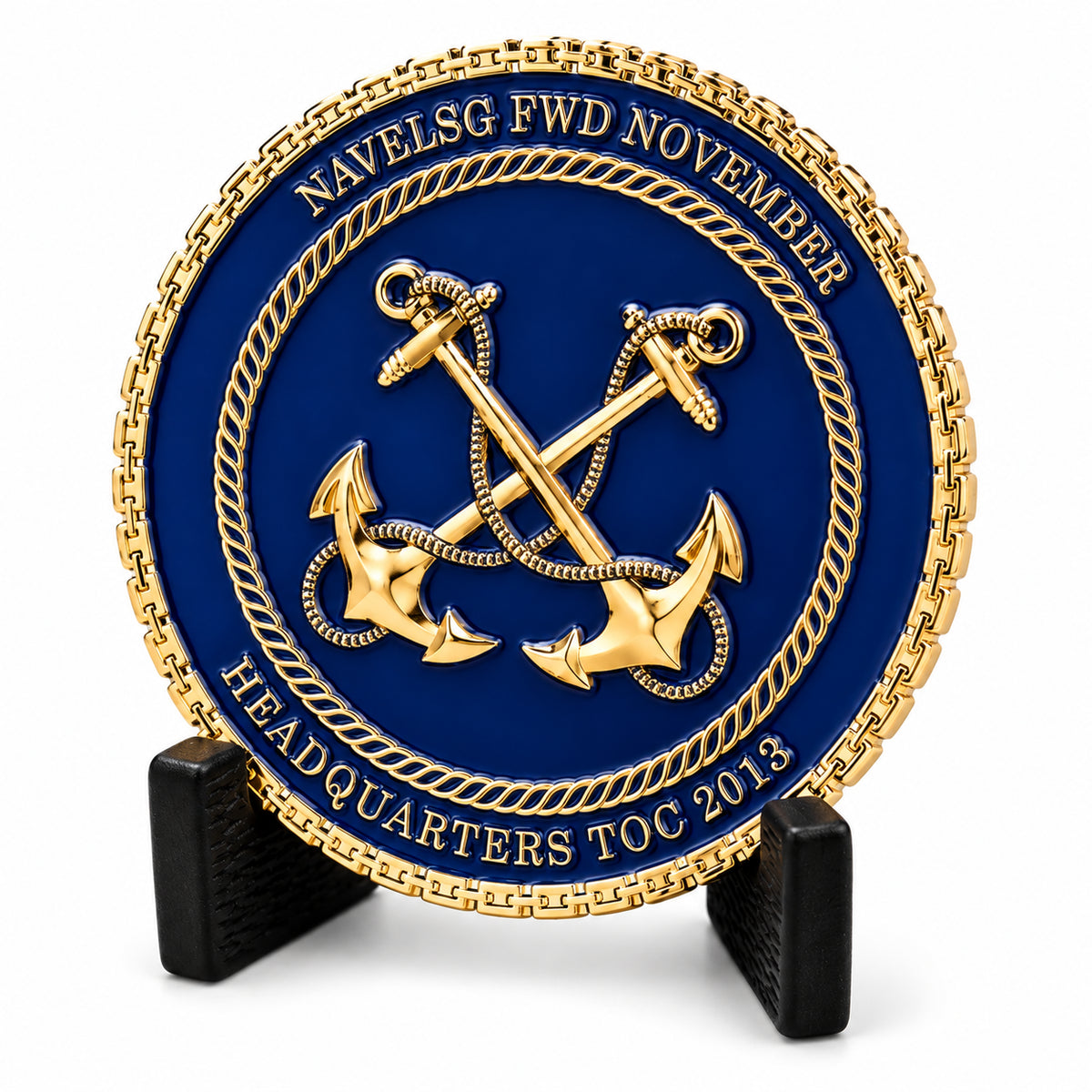 Navy Gold | Custom Navy Challenge Coin Gold Naval Command Recognition