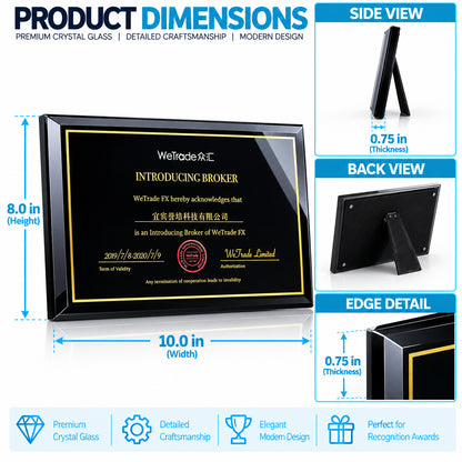 Brokerage Distinction | Black Wood Authorization Plaque
