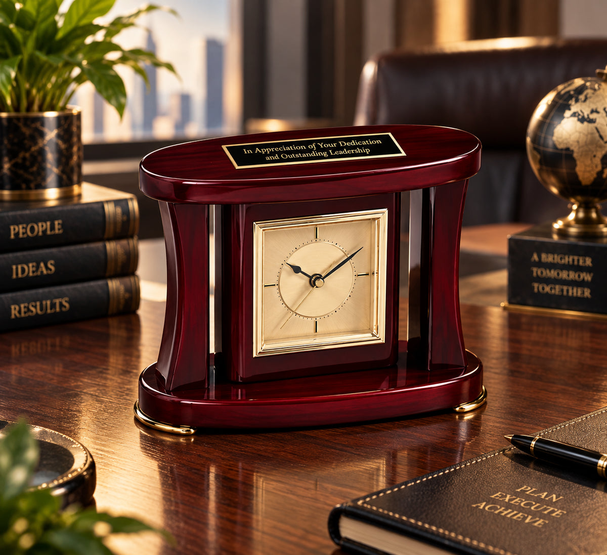 Leadership Legacy | Executive Appreciation Wood Clock Award