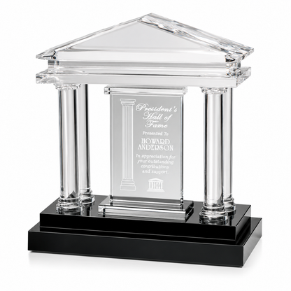 Executive Engraved Parthenon Crystal Award