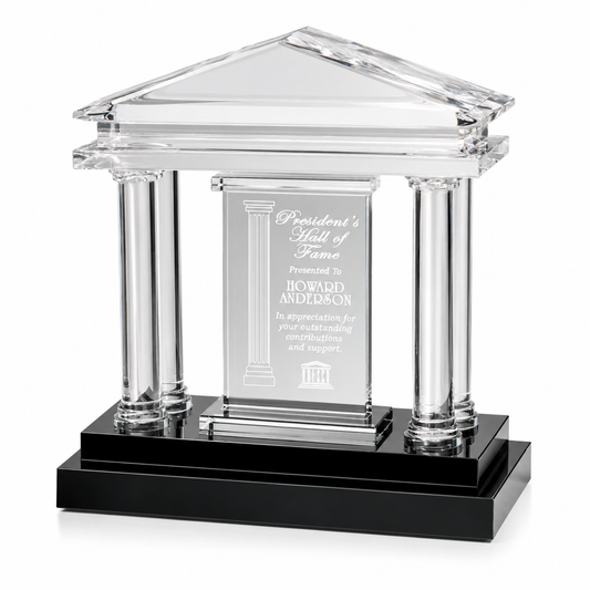 Executive Engraved Parthenon Crystal Award