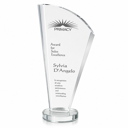 Personalized Merit Crystal Award